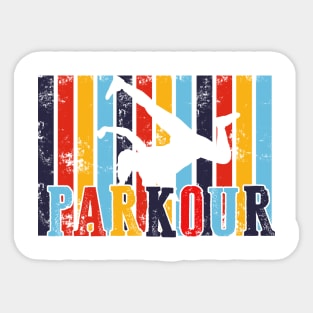 Vintage Distressed Style Parkour Sticker